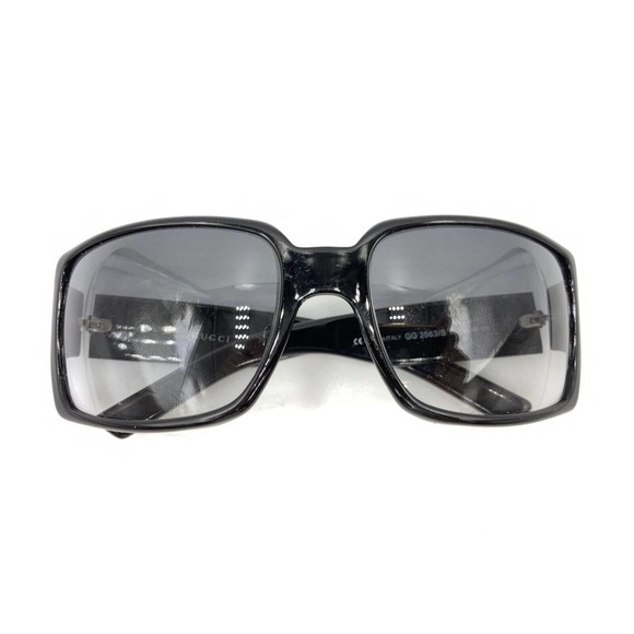 Gucci GG 2563/S Z8P Black Oversize Sunglasses Gray Lens 60-17 120 Italy Designer - Picture 12 of 12